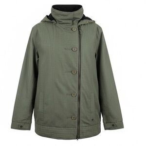 PWDR ROOM Assymetrical Zipper Placement Waterproof, Breathable Warm & Dry Coat